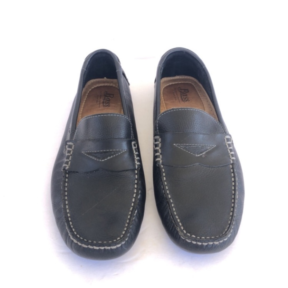 Bass Men's Black Leather Loafers